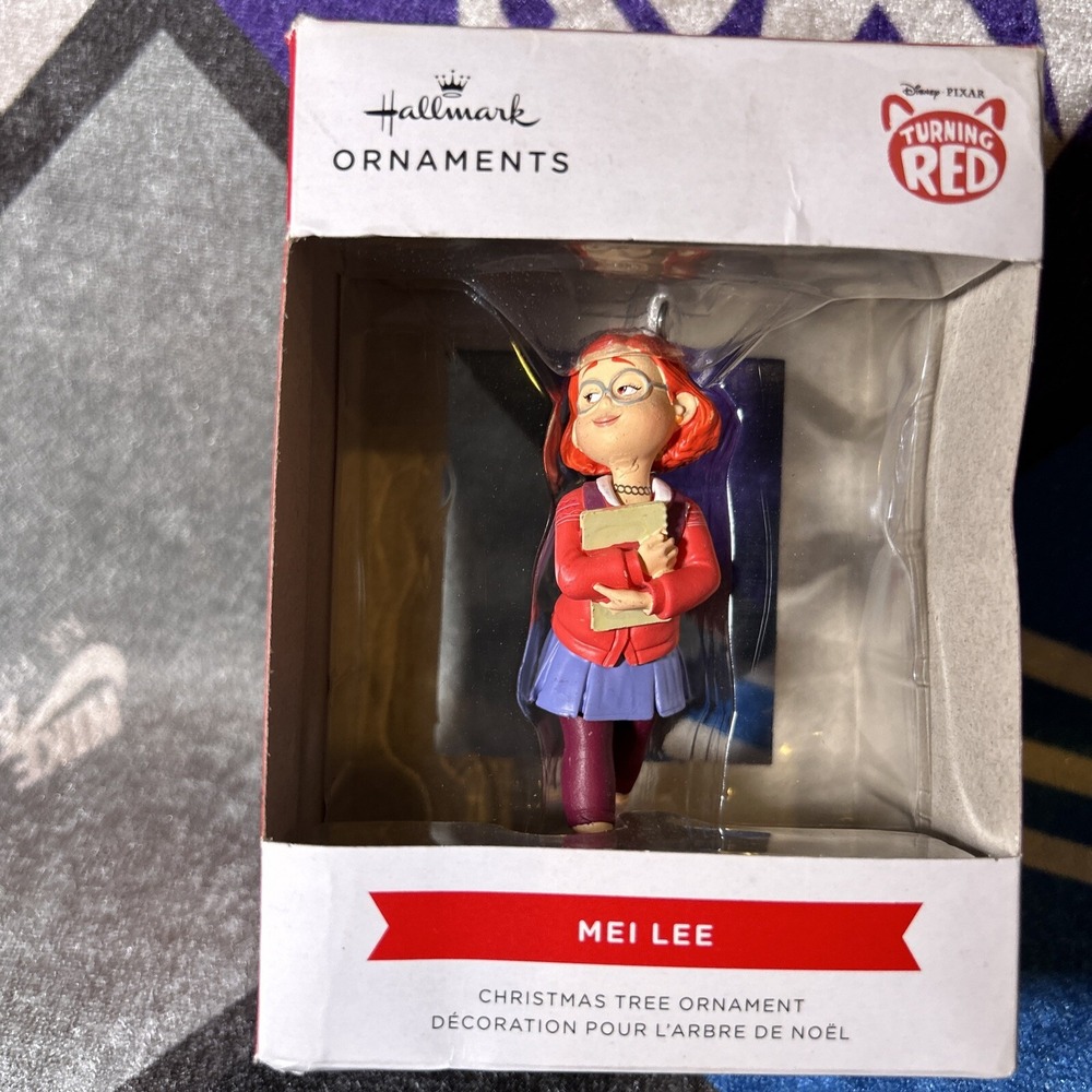 Hallmark Disney Turning Red Mei Lee Christmas Ornament "Shell Box Is Dirty"